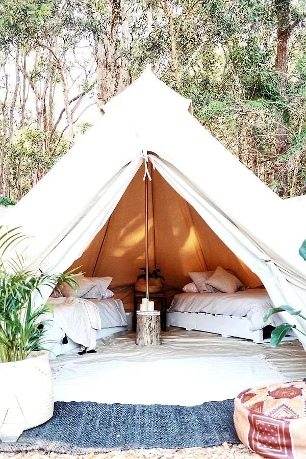 The Village Glamping Byron Bay Luxury tent